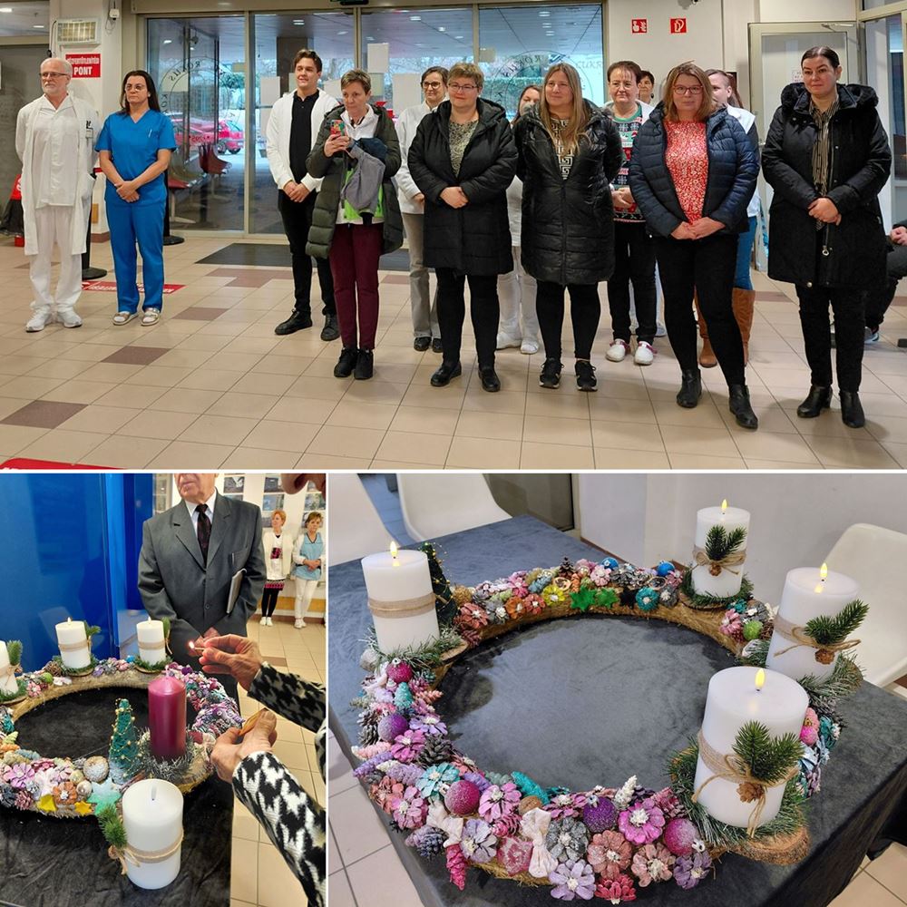 A szeretet gyertyája is fellobbant a Bajai Szent Rókus Kórházban