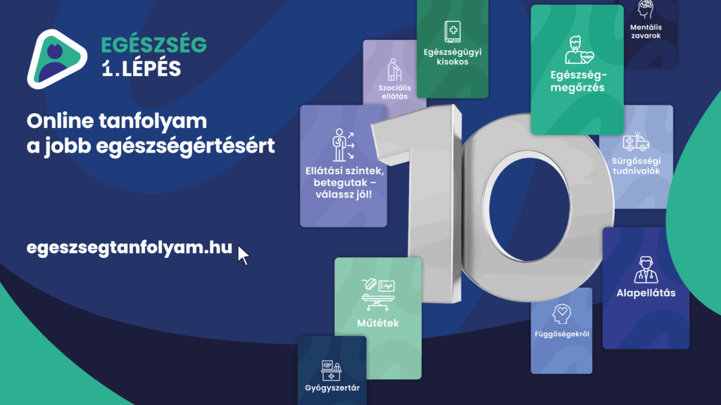 Közérthető egészségügy: elindult az „Egészség 1. Lépés” online tanfolyam