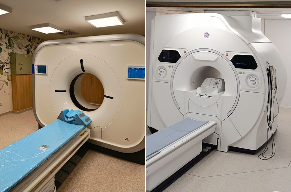 CT és MR berendezés