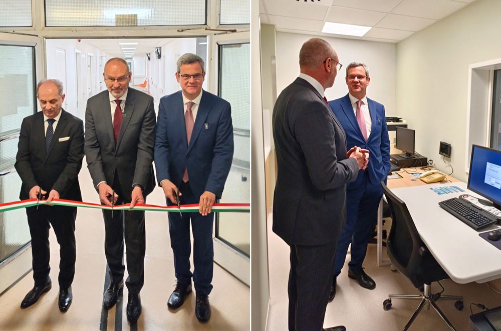 Szalagátvágás a CT-MR beruházás átadóján