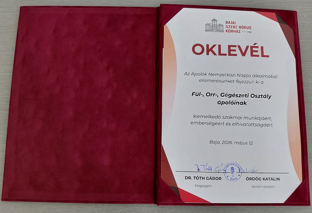 Ápolók Nemzetközi Napja ünnepség a kórházban
