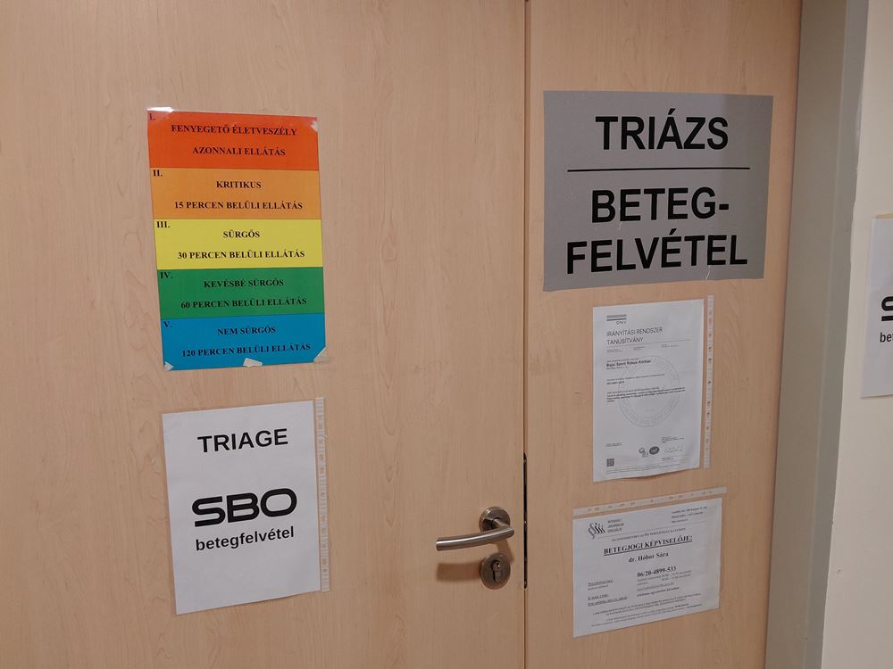 Tájékoztatás: SBO Triázs betegfelvétel költözése