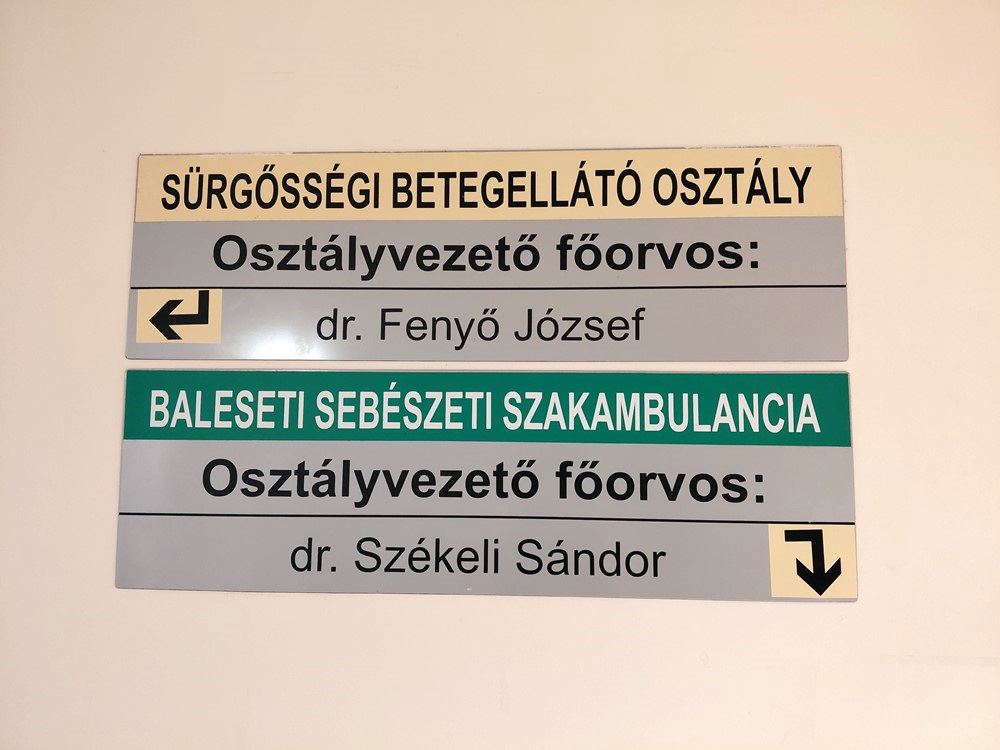 SBO Triázs betegfelvételi helyiség költözése